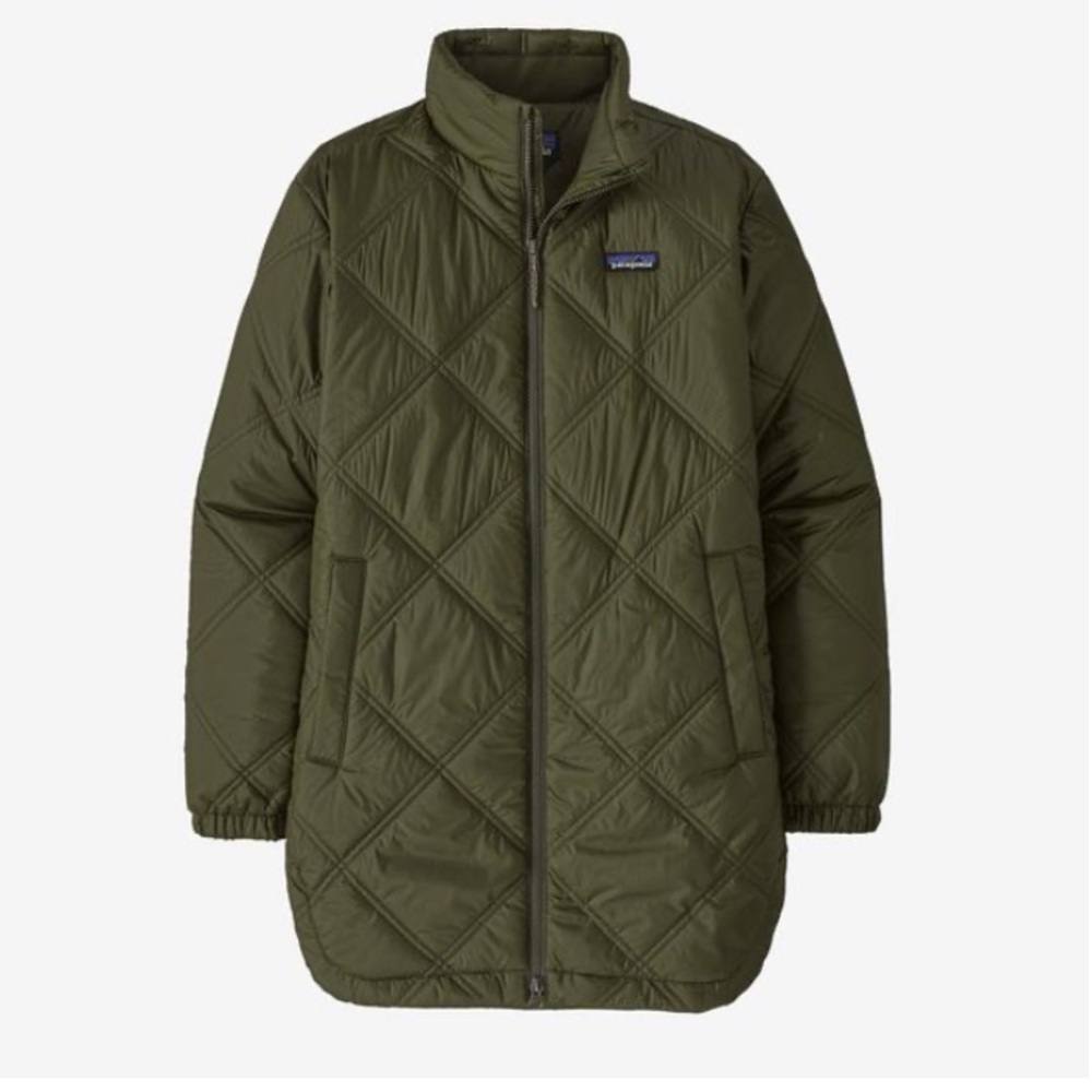 NWT Patagonia Pink Bank Insulated Parka - Pine Needle Green, Small